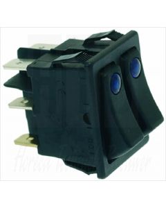 ANIMO SCHAKELAAR WIP 2x1 Polig, BLAUW,  LS, D, Animo, 9001995