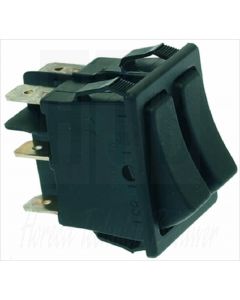 ANIMO SCHAKELAAR WISSEL+PULS 1POLIG ZWART D, 9002568