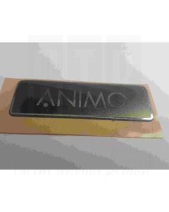 ANIMO STICKER  "ANIMO" ZWART-CHROME, 1007281