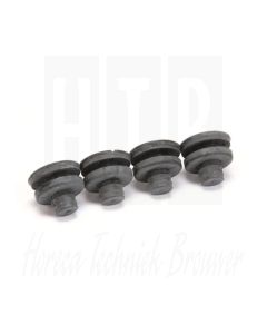 Apparaatvoet ø 32mm H 15mm inbouw ø 13mm totale hoogte 26mm rubber vpe 1stuk ROBOT COUPE 101082