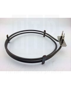 EGO Hetelucht-element 1800 Watt, 230 Volt 50HZ, L=216mm Int=Ø190mm Ext=Ø204mm.  Flens: 70x22 mm, 20.28907.000