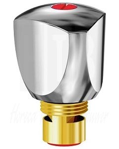 ECHTERMANN Keramisch bovendeel 3/4" R90° S=25mm met greep (rood) 2144.30/6.2.3 