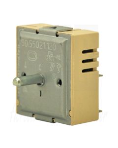 EGO Energieregelaar voor 2-circuits rechtsdraaiend oplopend 13A / 230V as=18mm, 50.55021.120