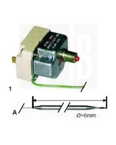 EGO Begrenzer 215°C 1-Polig voeler 140/Ø6mm Capilair 830mm, 51.32915.030