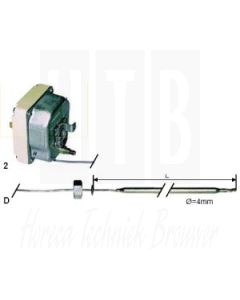 EGO Begrenzer 365°C 1-Polig, voeler 116/Ø4mm Capilair 1170/1100mm, 51.64945.020