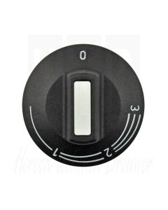 Knop voor energieregelaar stand 0-1-2-3 Ø50mm as=Ø4×4,6mm, 524.157