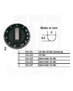 Knop universeel 120min/30min, 524252
