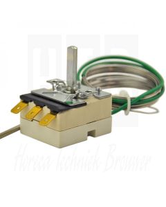 EGO Thermostaat 30°-110°C 1-polig wisselcontact voeler 197/Ø3mm. capilair 3150/300mm. 55.13229.030