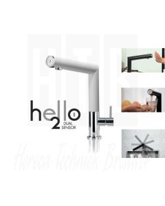 DMP HELLO 100 - INFRAROOD KRAAN - 2 BATTERIJEN 1.5V - UITLOOP: WIT 86703.7.01, LKR-1112-845