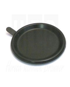 KANNENSCHAAL KUNSTOF ZWART ROND, 9008978 