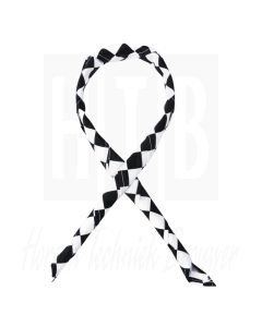 Whites halsdoek zwart/wit geblokt