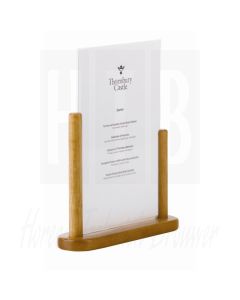 Teakhouten menukaarthouder, A4