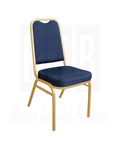 Bolero banketstoel met rechte rug, blauw (Box 4)
