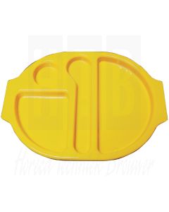 Kristallon Serveer plateau Geel