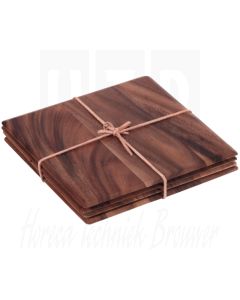 Houten placemat, acacia, 25x25cm (Box4)