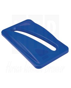 Rubbermaid Slim Jim deksel blauw