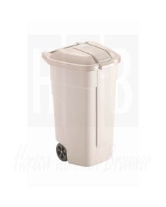 Rubbermaid rolcontainer met beige deksel