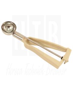 Bonzer® Litegrip ijsschep beige RVS maat 36 (2,8cl)