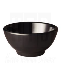 Pure melamine ronde kom zwart 5,5cm