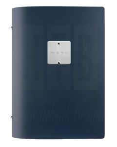 Menuhouder blauw A5