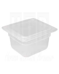 Vogue Polypropylene GN1/6 bak met deksel 150mm