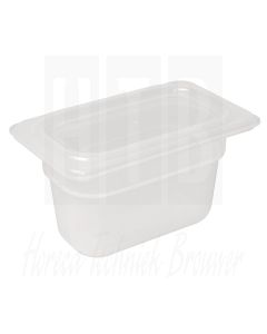 Vogue Polypropylene GN1/9 bak met deksel 100mm