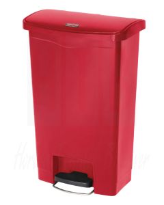 Rubbermaid pedaalemmer rood 50ltr