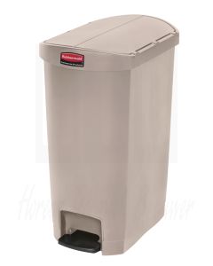 Rubbermaid pedaalemmer beige 50ltr