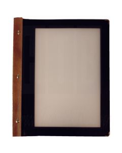 Menumap hout A4 zwart