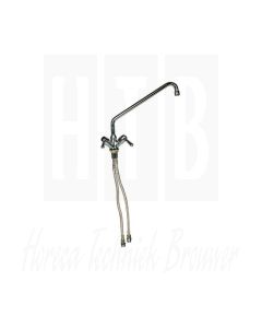 LINUM MENGKRAAN KWARTSLAGBEDIENING - 2 HENDELS - MET GEPLOOIDE UITLOOP 200 MM, LKF‑1412‑000