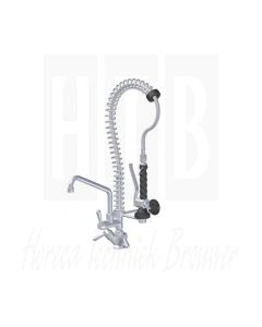 LINUM MINI PRE-RINSE HOOGTE 750 MM INCLUSIEF - KWARTSLAG TUSSENKRAAN 200 MM + FLEXIBELS, LKF‑2414‑000
