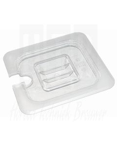 Vogue polycarbonaat deksel met lepeluitsparing GN 1/4