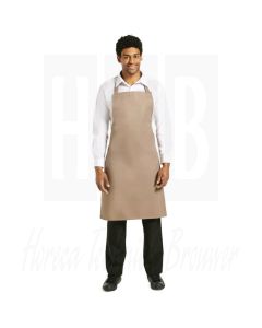 Whites halterschort polyester/katoen bruin