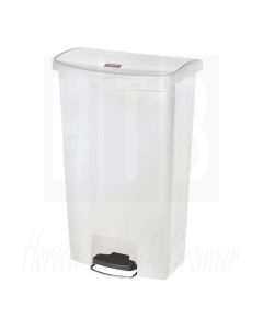 Rubbermaid Slim Jim Front Step pedaalemmer 68ltr wit
