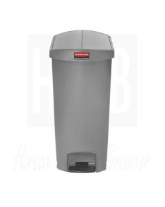 Rubbermaid Slim Jim End Step pedaalemmer grijs 68ltr