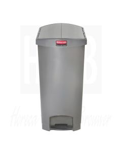 Rubbermaid Slim Jim End Step pedaalemmer grijs 90ltr