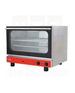 Gastro-M heteluchtoven 4x 60x40cm met bevochtiger 400 Volt 50HZ, GR203