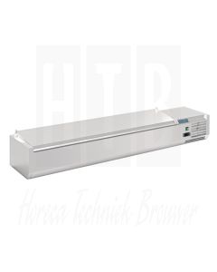 Polar G-serie opzetkoelvitrine met deksel 8x GN 1/4