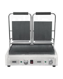 Buffalo dubbele contactgrill glad/glad