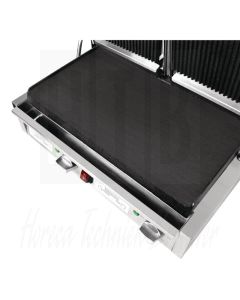 Buffalo dubbele contactgrill groef/glad