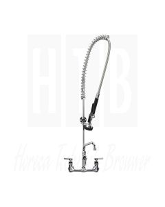 Encore 8 "OC. Messing verchroomde muurmontage voorspoelsysteem met 10" (254mm) uitloop, KL53-1000-AF3 