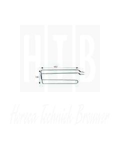 Verwarmingselement 365 Watt, 230 Volt 50HZ, L 435mm B 133mm H 50mm kabellengte 1200mm pijp ø 6,5mm  MARENO 2475200