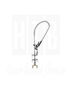 Top-Line® Double Pantry Deck Mount voorspoeldoche met 10 ", 250mm uitloop, ACS gecertificeerd , TLL50-1100-AF3