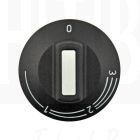 Knop voor energieregelaar stand 0-1-2-3 Ø50mm as=Ø4×4,6mm, 524.157