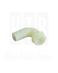 Slangaansluiting draad 1¼" voor slang ID 30mm haaks kunststof, 0221314