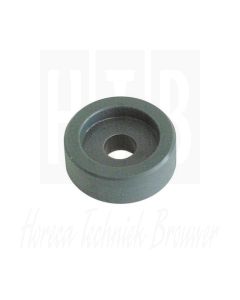 Loopwiel kapmechaniek maat 35x12mm PVC, 0800244