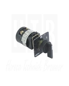 Draaischakelaar 12A as ø 5x5mm as L 23mm aansluiting schroefaansluiting 380V 0-1 standen 2, 30009001