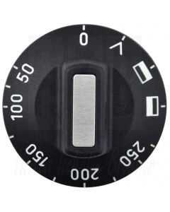 EGO knop voor Thermostaat 50 - 250°C Ø50mm, 524.053
