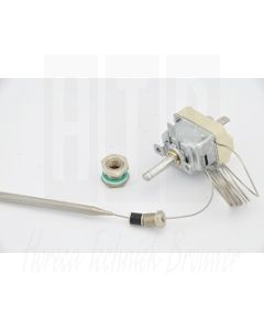 EGO Thermostaat 101° - 187°C 1-polig voeler 130/Ø6mm capillair 900/700mm +doorvoerwartel, 55.19032.831
