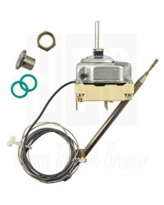 EGO Thermostaat t.max. 180°C instelbereik 100-180°C 3-polig 3NO 16A voeler ø 6mm voeler L 133mm, 55.34039.030